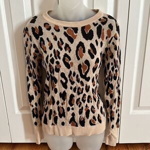 Leopard Print Comfy Soft Sweater A New Day size Medium M